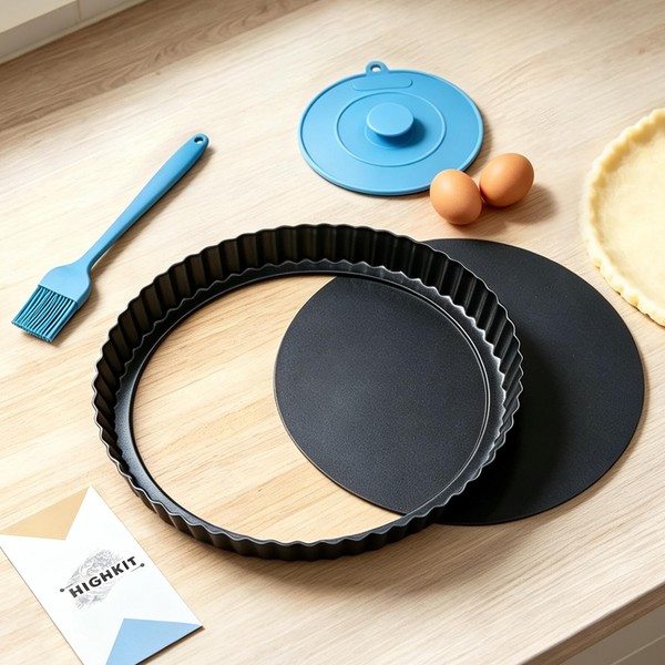 Quicheform Tarteform Antihaftbeschichtet Hebeboden Karbonstahl 28 Cm Backset-image