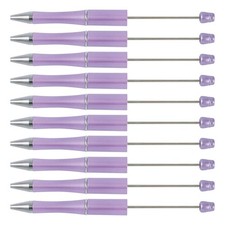 Spritewelry 20pcs DIY Beadable Pen, Plastic Ballpoint Pen Black Ink Beaded Pe...