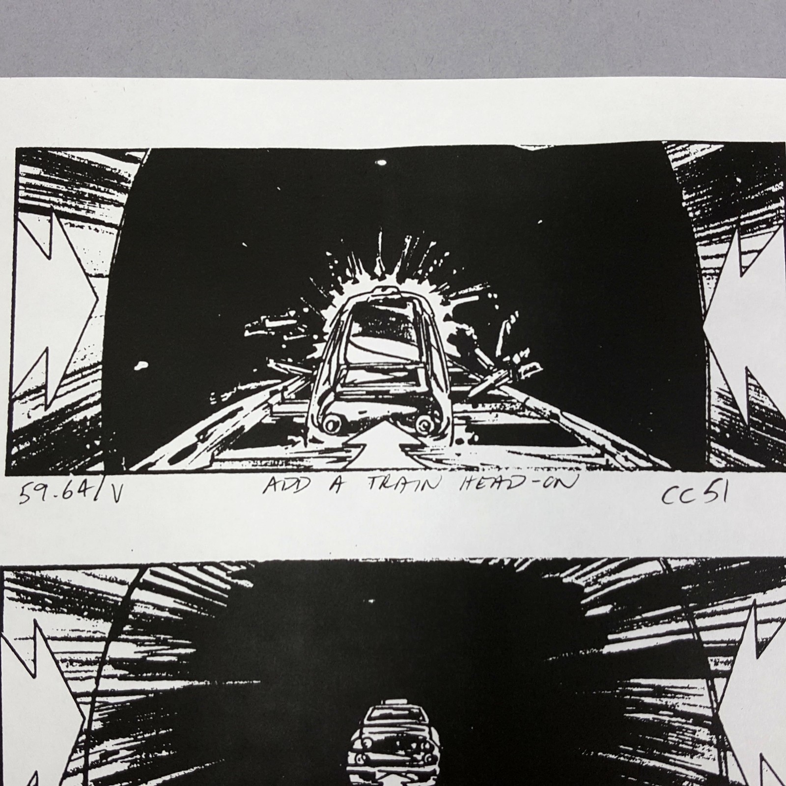 Image 5 of The Fifth Element - Production Used Storyboard, Cab Chase 160-162 , COA