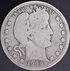 1909-S Barber Quarter 25c / San Francisco Mint