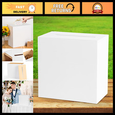 Large White Wooden Card Box for Weddings, Graduations, Bridal Showers - DIY Keep