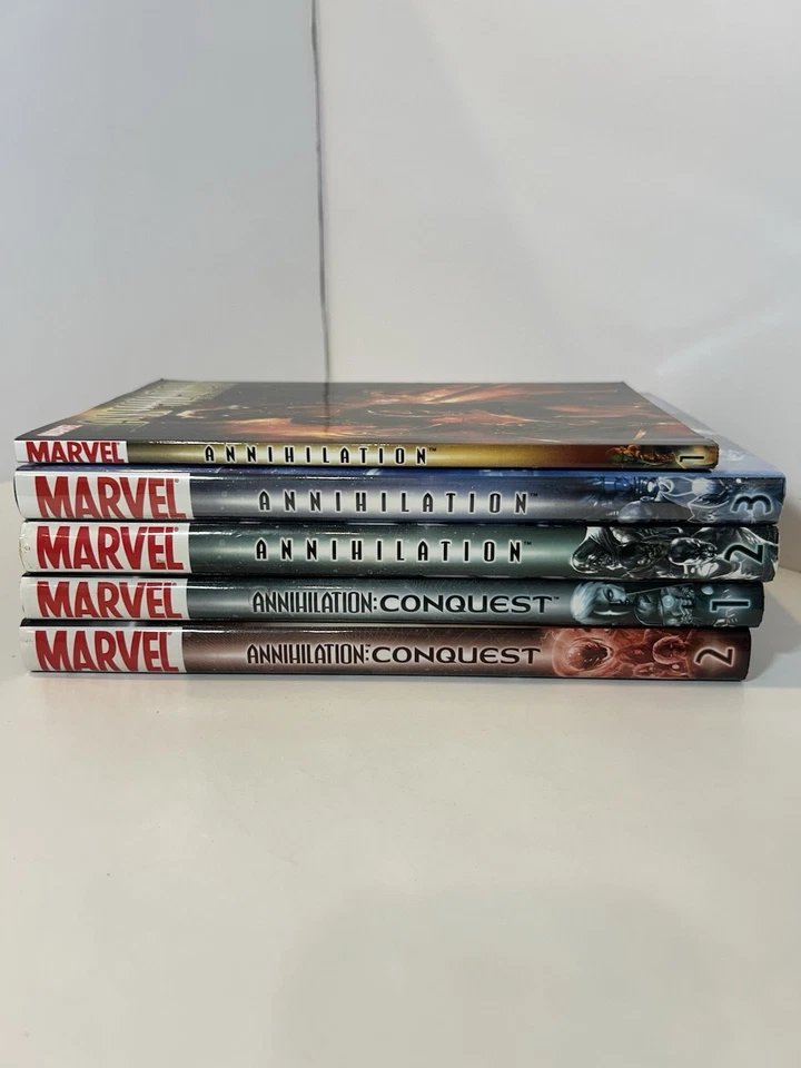 Annihilation 1,2,3 Conquest 1-2 Annihilators Oversized Hardcover, 1 Soft Marvel - Image 2 of 4