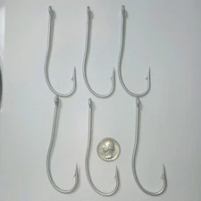 Vintage Big Game Fish Hook Saltwater Hook Heavy Duty NOS Tuna Deep Sea lot of 6