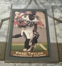 RARE 1999 TOPPS OVERSIZED FRED TAYLOR JACKSONVILLE JAGUARS FOOTBALL CARD 5 of 8