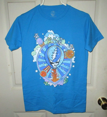 Grateful Dead Blue Adult S Graphic T-shirt Skull Bears Official Licensed 2022