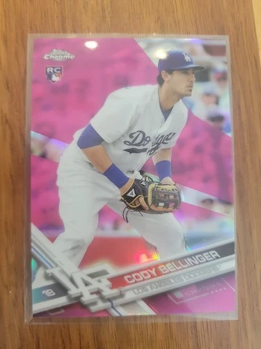 Cody Bellinger 2017 Topps Chrome Pink Refractor RC A #79 Los Angeles Dodgers