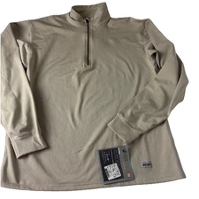 XGO Heavy weight tech face Long Sleeve 1/4 Zip Fleece Lined Shirt Size Mens M