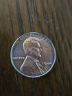 1946 P LINCOLN WHEAT PENNY . Beautiful  "RAINBOW" Toning UNC.