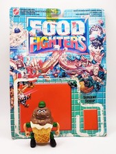 FIGURINA CARDATA MATTEL FOOD FIGHTERS 1988 - SCOOP SERGENT - OTTIME CONDIZIONI