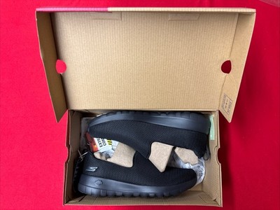 Skechers Women s Hands Free Slip-ins, Size 7, Go Walk,  Air Cooled,  Black Shoes