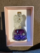 Ángel Rosa Estatuillas Ángel Regalos para Mujer, Conservado Real Cristal Rosa Ángel G...