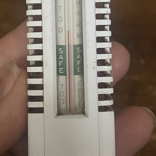 Vtg GE Refrigerator Thermometer Safe Zone Temperature Indator Too Hot/Cold Safe - Picture 14 of 15