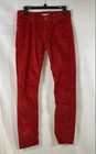 Banana Republic Women's Skinny Corduroy Pants Saucy Red Stretch Sz 26 — photo 1
