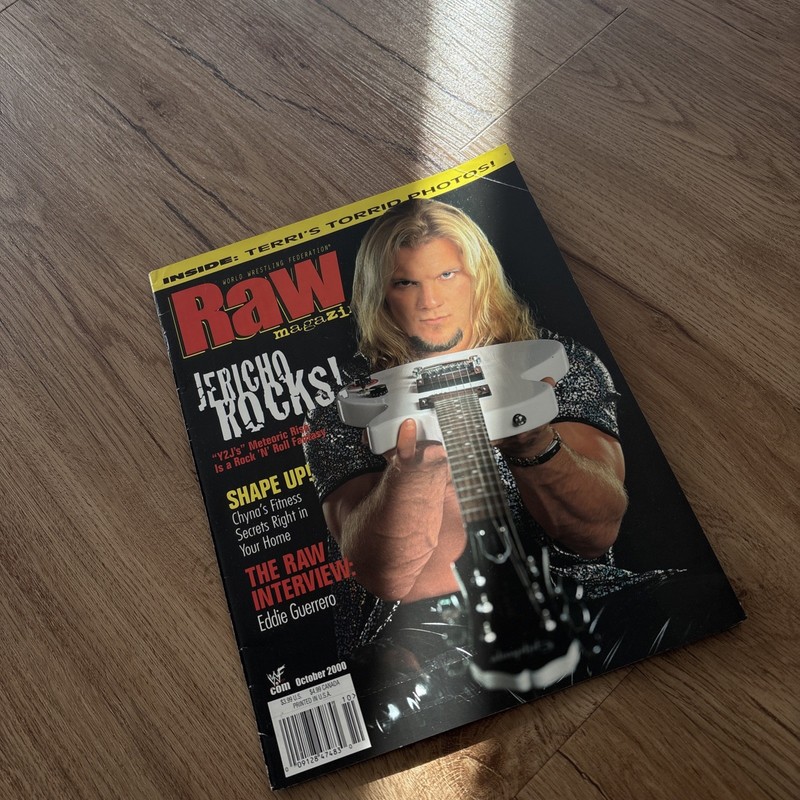 WWF RAW Magazine October 2000 Chris Jericho  *Has Poster*  WWE AEW