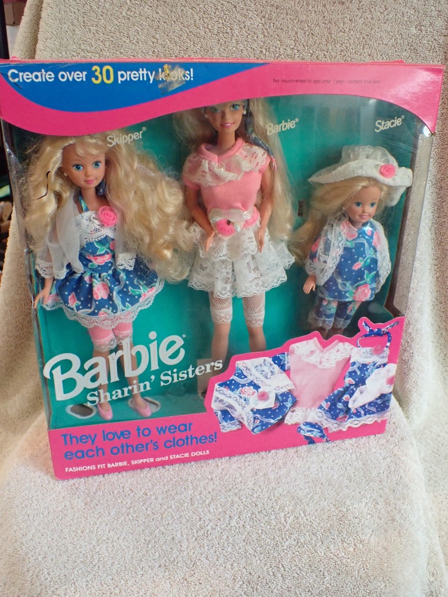 1992 Barbie Doll Sharin' Sisters NRFB w/ Skipper & Stacie | eBay