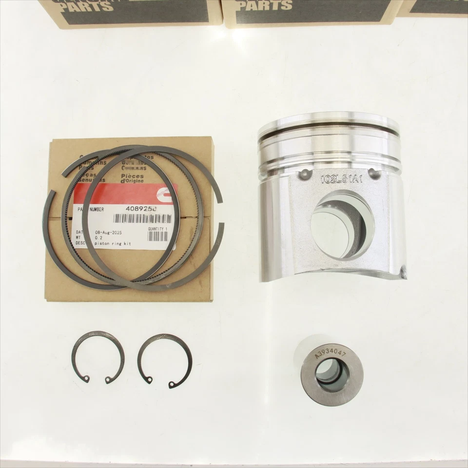 6 Set QSB Industrial Performance Cummins Piston Fits For 4089669 Dodge Ram 5.9L Foto 3 de 4
