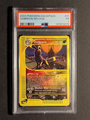 2003 POKEMON AQUAPOLIS #41 UMBREON-REVERSE FOIL PSA 1 | eBay