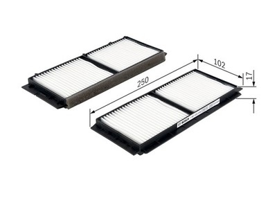BOSCH Innenraumfilter 1 987 432 209 Partikelfilter für MAZDA BL BL14 MZR BL12