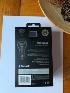 Goji Wireless Headphones 2 in 1 Mono Bluetooth Headset for Car Hands