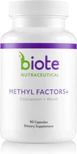 Nutraceuticals - Methyl Factors+ - Circulation + Mood (90 Capsules), Exp 04/26