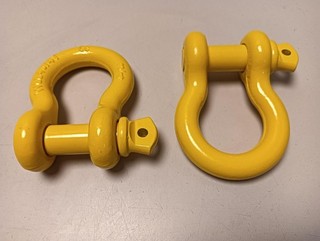 FreeTec D Schäkel Groß 3/4" 4 75t Stahl D Ring Schäkel 2 Stück Bogen Schäkel m