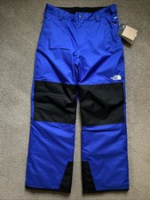 Boys The North Face Size XL 14/16 Blue Dryvent Ski/Snowboarding Pants NWT