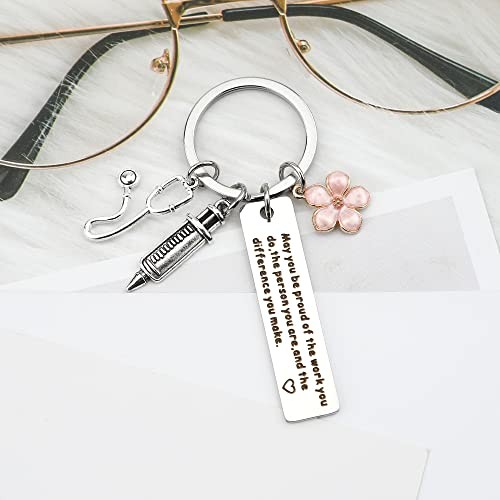 Krankenschwester Geschenke für Frauen Schlüsselanhänger Krankenschwesternwoche Geschenke Krankenpflege Abschluss Krankenschwester1 - Bild 6 von 6