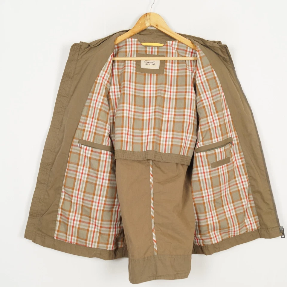 CAMEL ACTIVE Hombres Chaleco Chaleco Talla 56 Marrón Bolsillos Cremallera... - Imagen 4 de 4