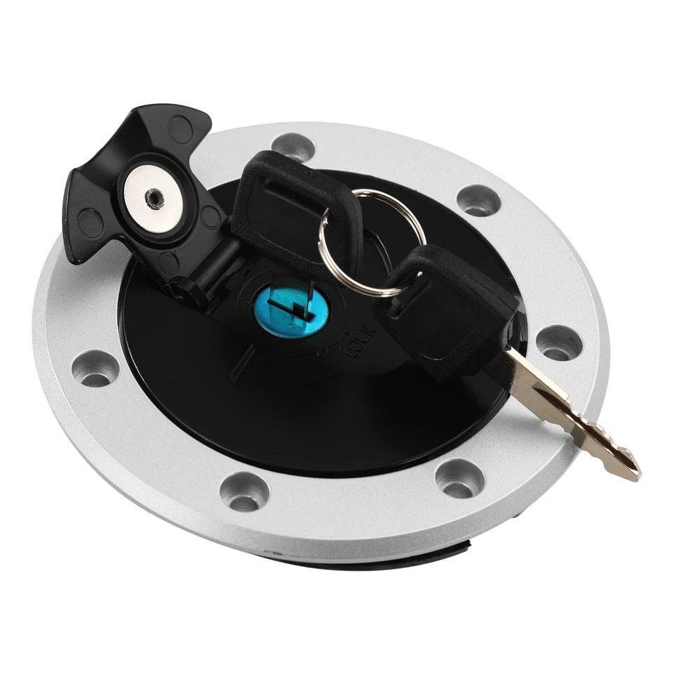 Tapa de gas combustible con llave de cubierta apta para Kawasaki Ninja ZX-7R ZX600 ZZR600 Foto 4 de 4
