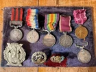 Antique Military Medals WW1 And Others S. SJT A T Munday