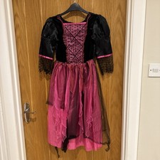 Girls, Pink And Black Halloween Fancy Dress Which Outfit Age 9 To 10 