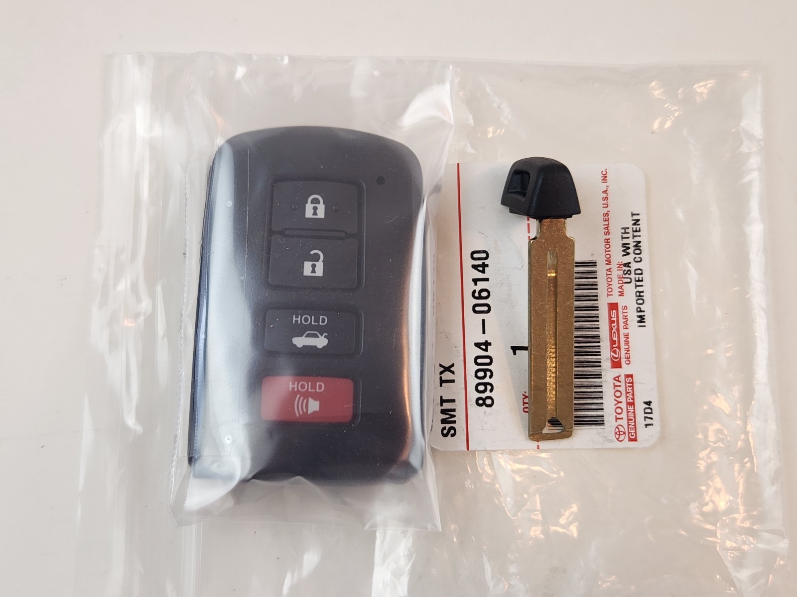 ORIGINAL TOYOTA 12-20 OEM SMART KEY LESS ALARM REMOTE FOB BLANK VIRGIN UNCUT USA