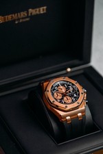 Audemars Piguet Royal Oak Offshore HALF BRICK GOLD BLACK DIAL RARE 42mm 26470OR 10