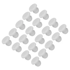 20 x Silicone Hole Plugs Flush Type Panel Round Hole Plugs 5mm Diameter Grey