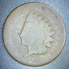 1873 Indian Head Cent - Better Date Penny - Circulation Wear - Album Filler AG
