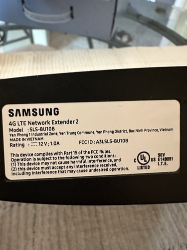 Samsung 4G LTE Network Extender 2 amplificateur de signal cellulaire Verizon SLS-BU10B - Photo 6 sur 6