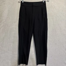 ATHLETA Stellar Straight Crop Pants Stretch Women's Size 2 Black Casual Career