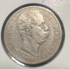 2 LIRE Italy 1886 UMBERTO I KINGS OF ITALY SILVER SILVER BB