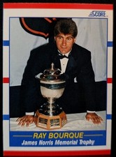1990-91 Score Ray Bourque James Norris Memorial Trophy #363 Boston Bruins D