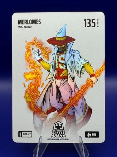 Bo Jackson Battle Arena MERLOMES ~ 1ST EDITION ~ Blizzard Battlefoil BLBF-122