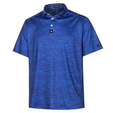 Golf Shirt Moisture Wicking for Men Dry Fit Polo Shirts Short Sleeve Print Pe...