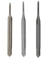 High Speed Steel Hand Tap Set Taper Plug Bottom Style for Threading 3 Piece