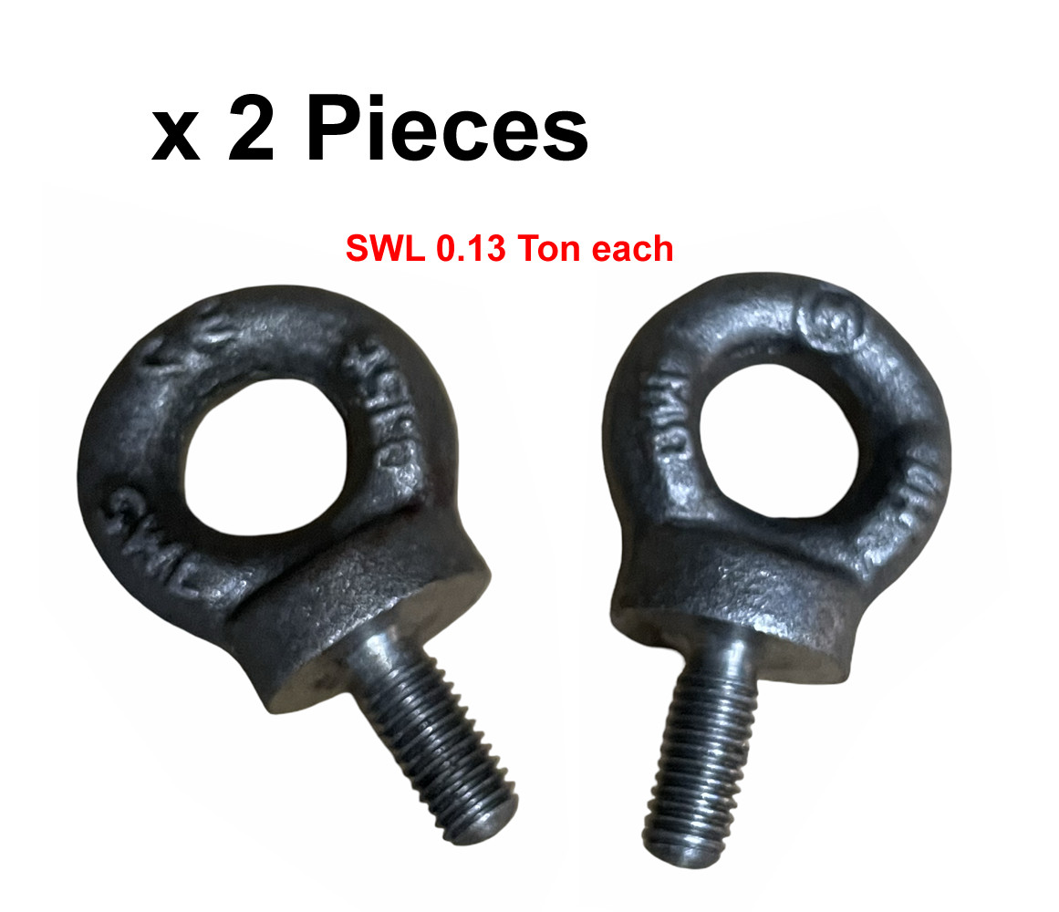 Threaded Lifting Eye Bolt M8 (8MM) Self Colour Dynamo Eyebolt 0.15 Ton