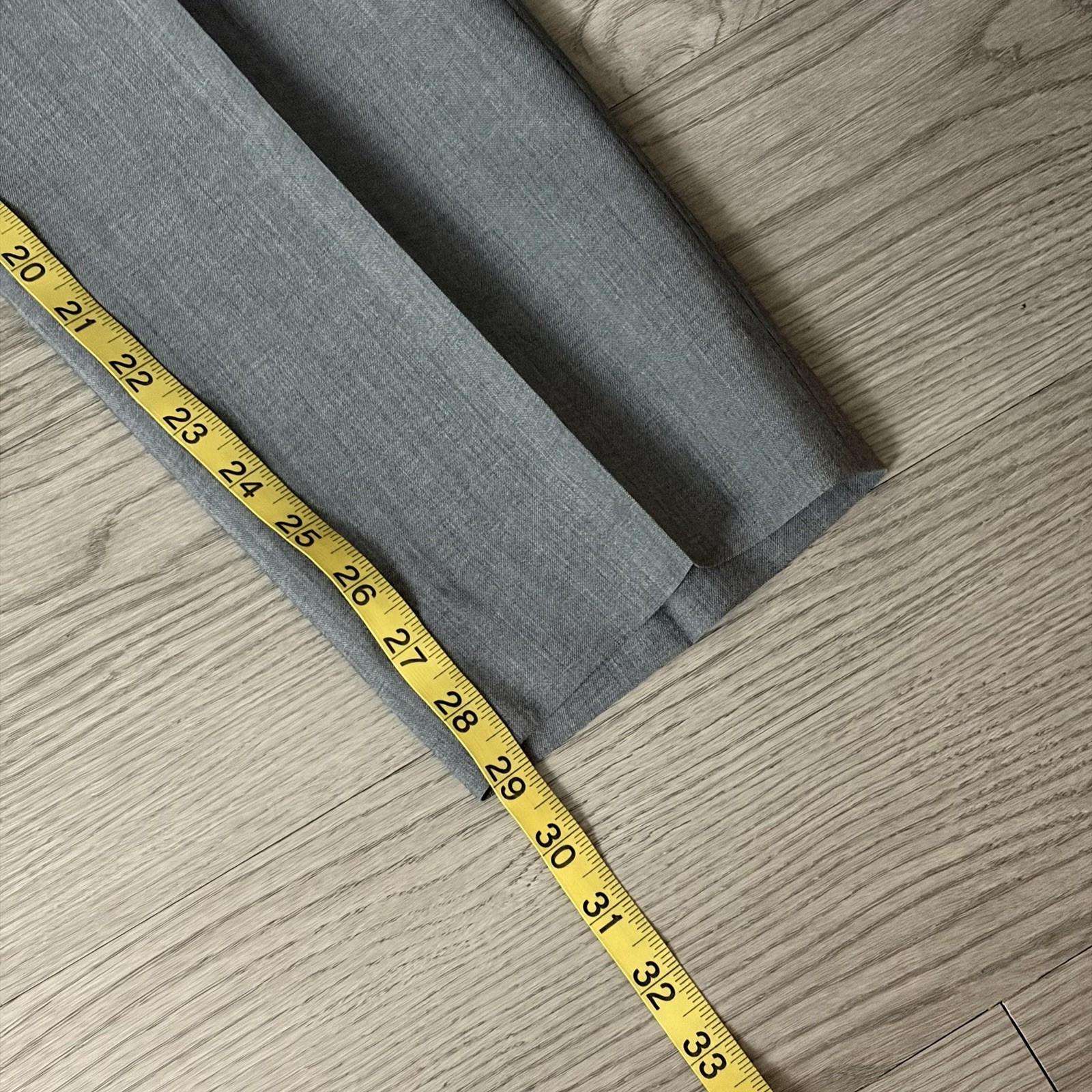 Hugo Boss Men's "Genesis2" Slim Fit  Gray  100% Wool Dress Pants Slacks 34x29 thumbnail 10