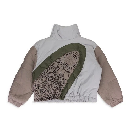 Who Decides War Multicolor Diagonal Glass Puffer Jacket SIZE M $1250 - product listing photo