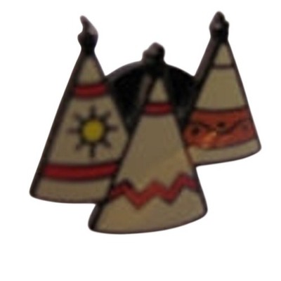 Disney Trading Pin 3870: February 2001 Neverland Mini Pin -- Indian Camp