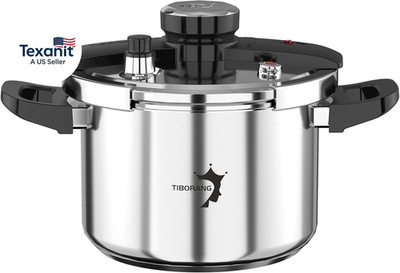 6.3 QT Stainless Steel Pressure Cooker, [Multi-Cooker for Gas & Induction Stove]
