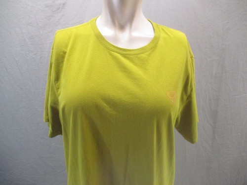 MOUNTAIN HARDWEAR Size M Mens Olive Crew Neck Short Sleeve Athletic T-Shirt 091 - Picture 2 of 8