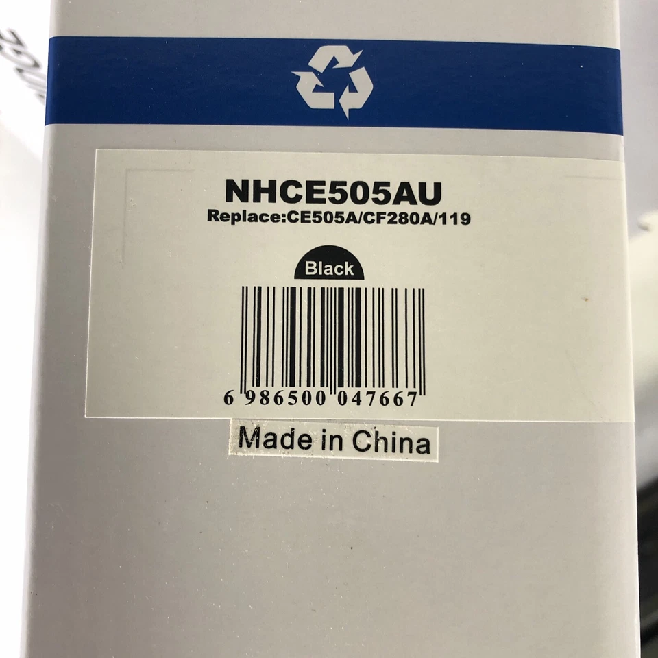 Cartucho de tóner negro NHCE505XU genérico repuesto - HP CE505X/CF280x/C120/119II Foto 3 de 4