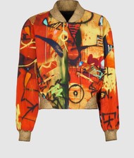 Chanel Graffiti Bomber Jacket, Fr40/uk12/us8